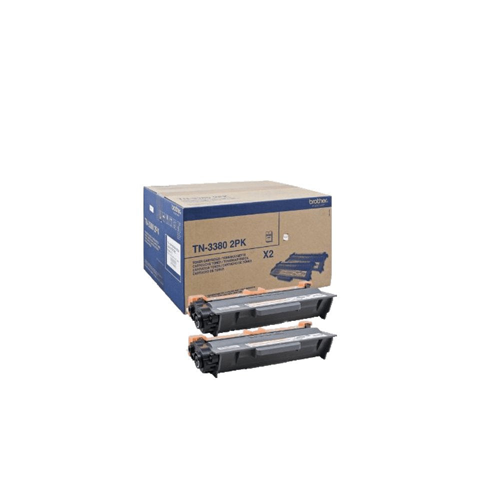 EAN 4977766709811 - Brother TN-3380TWIN cartucho de tóner 2 pieza(s) Original Negro imagen 1
