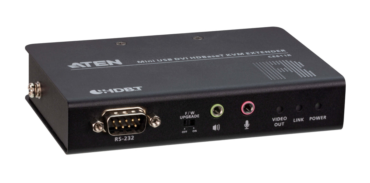 Aten Ce611 Extensor Kvm Transmisor Y Receptor Mini Usb Dvi Hdbaset Kvm Extender (1920x1200@100m)