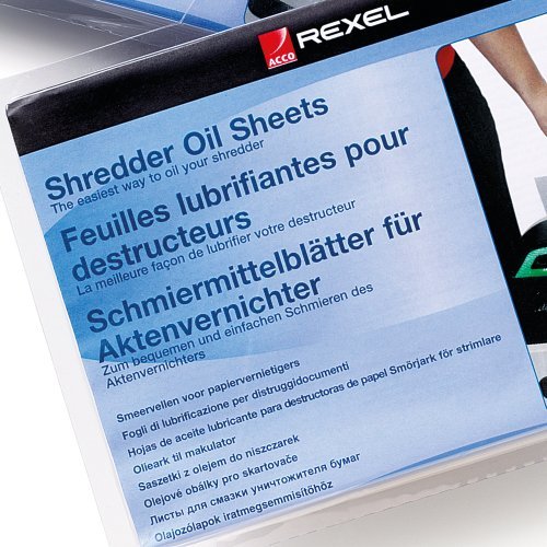 Rexel Shredder Oil Sheets (20) 20 Pieza(S)
