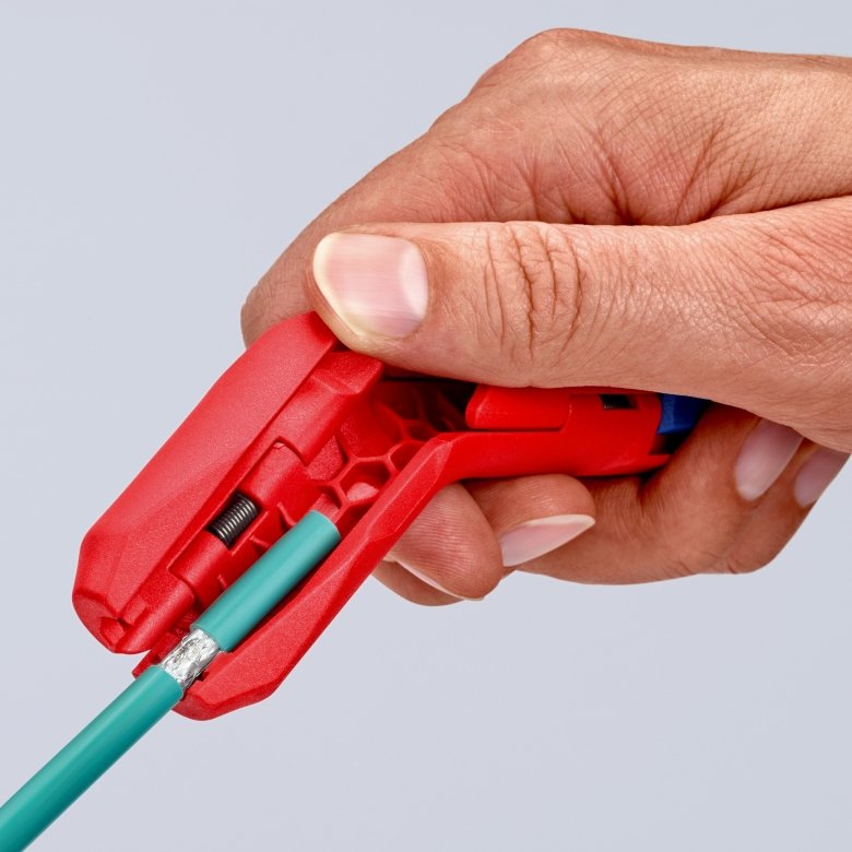 EAN 4003773082910 - Knipex ErgoStrip pelacable Azul, Rojo imagen 7