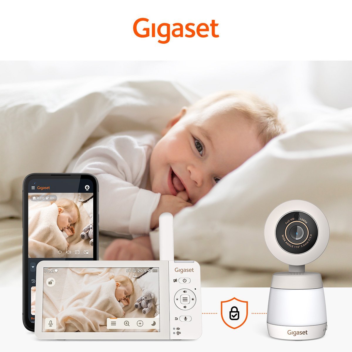 Gigaset Baby 700 Connected Cream White/Bronze