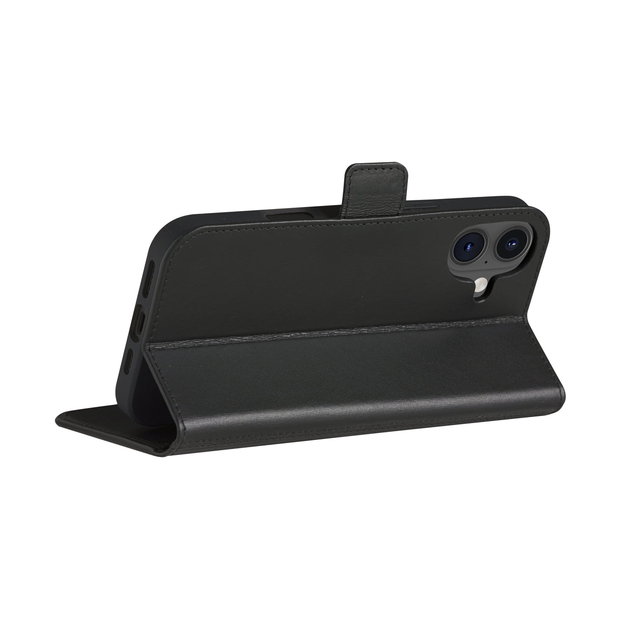 Dbramante1928 Copenhagen Funda Con Tapa Para Teléfono Móvil Cuero De Grano Entero Negro Para Apple Iphone 16 Plus
