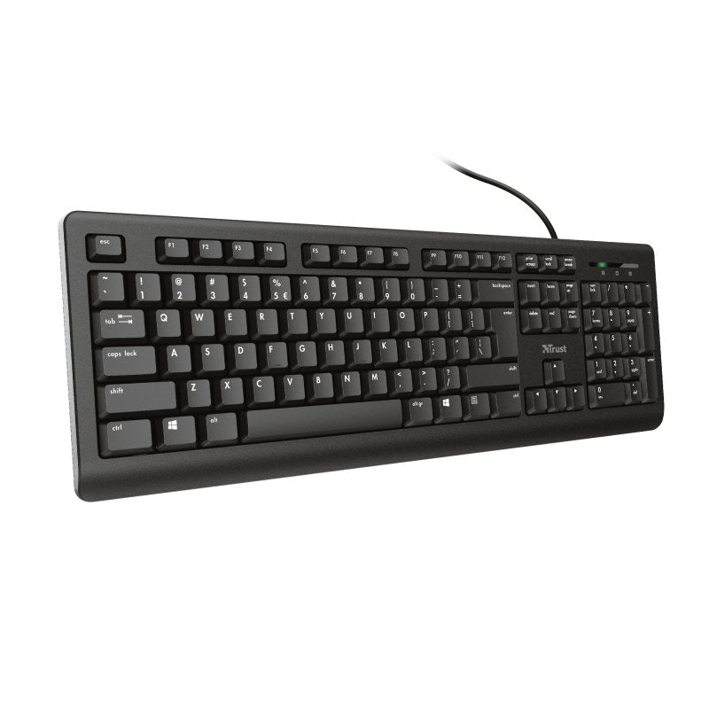 Teclado Español Trust Primo Usb Teclas Silenciosas Negro 23883
