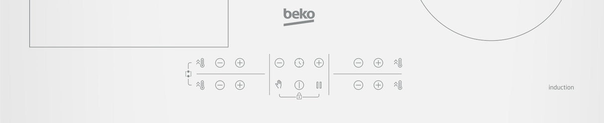 Beko Hii64200fmtw Hobs Blanco Integrado 60 Cm Con Placa De Inducción 4 Zona(S)