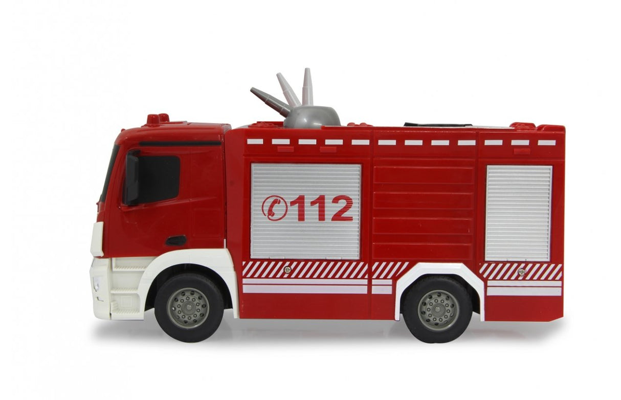 Jamara Fire Fighter Mercedes-Benz Antos Camión De Bomberos Motor Eléctrico 1:26, Radiocontrol