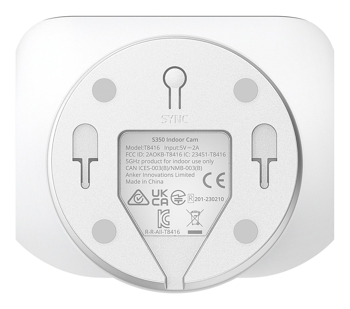 EAN 0194644126384 - Eufy Indoor Cam S350 Bombilla Cámara de seguridad IP Interior 3840 x 2160 Pixeles Escritorio imagen 3