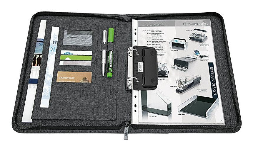 Wedo Ringhchmappe A4 2-Ring Gris Und Oxford Collegeblock