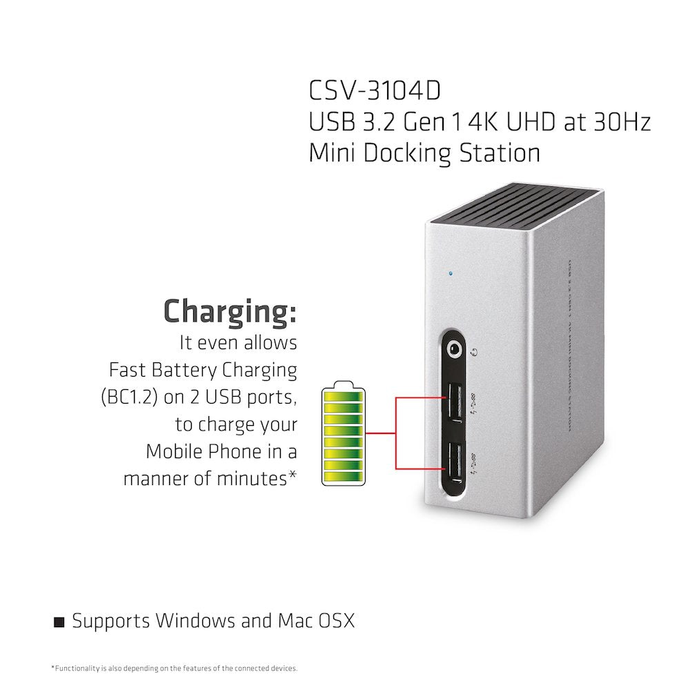 EAN 8717249401261 - CLUB3D CSV-3104D base para portátil y replicador de puertos Alámbrico USB 3.2 Gen 1 (3.1 Gen 1) Type-A Ne imagen 8