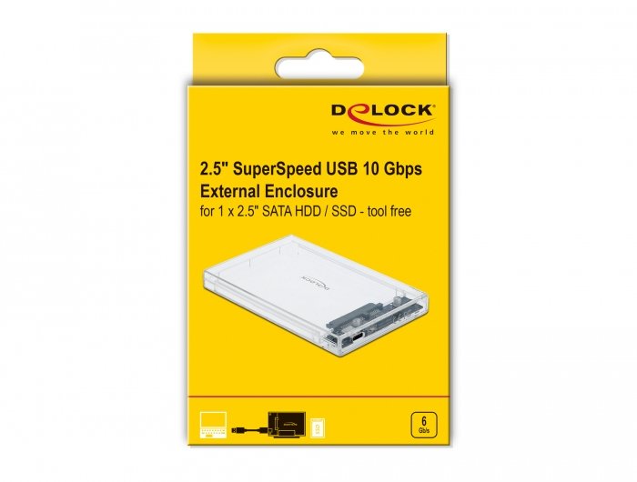 Delock Caja Externa 2.5" Sata Hdd / Ssd Usb Type-C