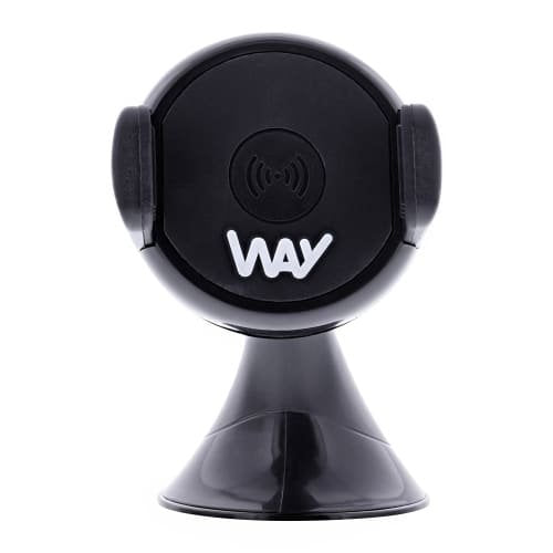 Tnb Way - Cargador De Coche De Inducción De 10w, Soportes 2 En 1 + Cable Micro Usb Integrado - Negro