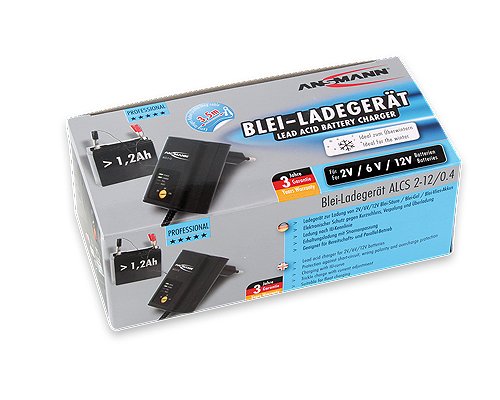 Ansmann Pbbc Alcs2-12, Cargador Para Baterías De Plomo Ácido 2v, 6v, 12v (1001-0015)