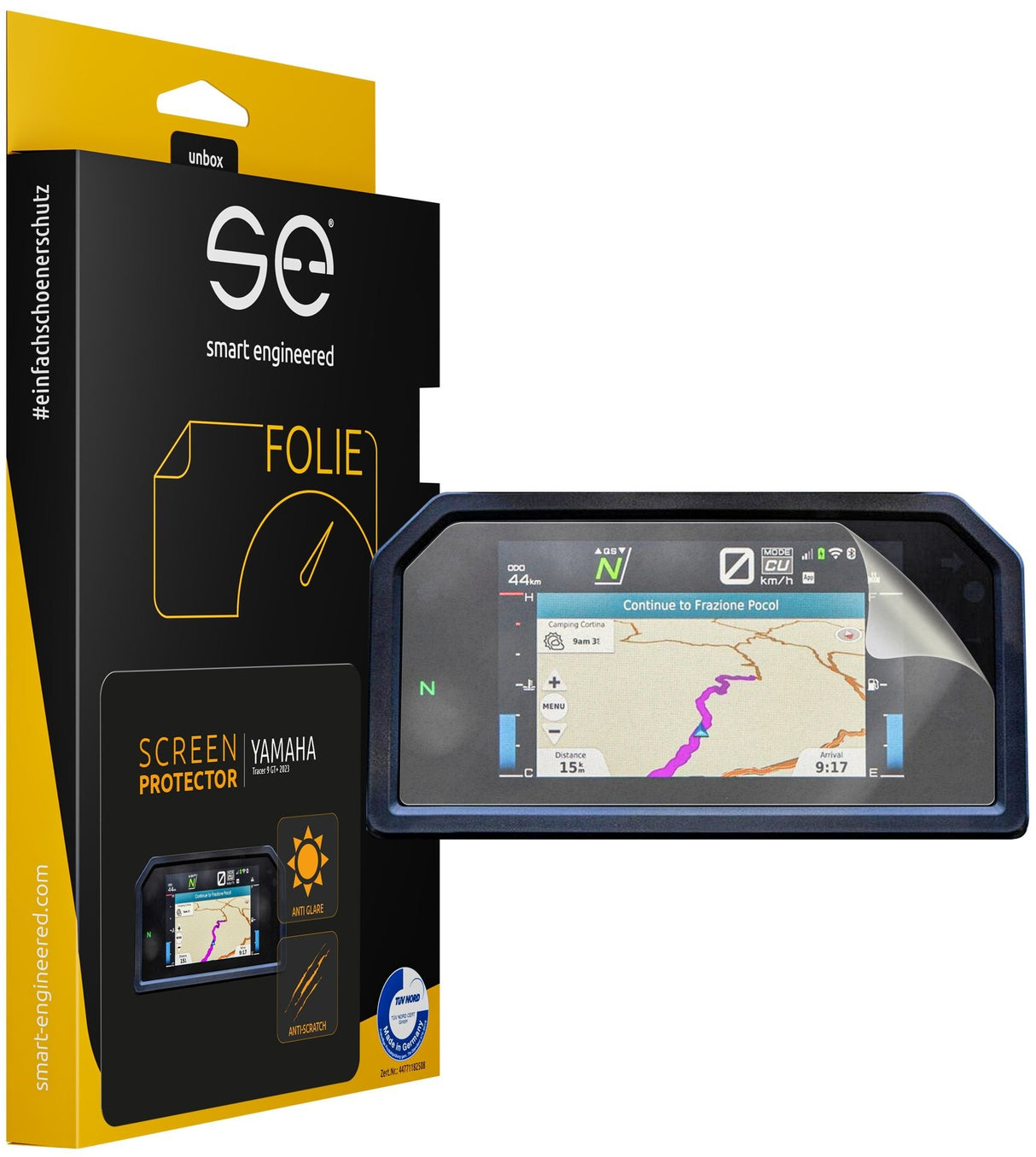 Smart Engineered Se-Dcp-2-0102-0201-1-M Fprotector De Pantalla Para Yamaha Tracer Gt+ 2023 Cockpit