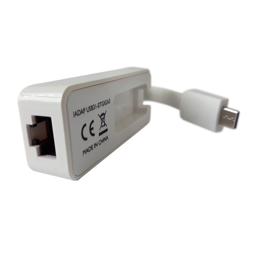 Adaptador Techly Usb 3.1 Tipo C Rj45 10/100/1000, Blanco
