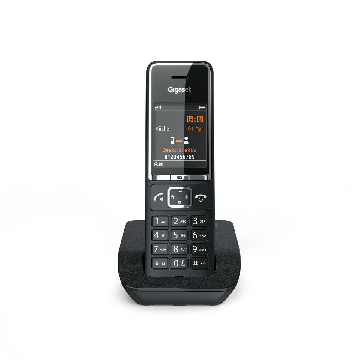 Telefono Gigaset Comfort 550 Black/Chrome