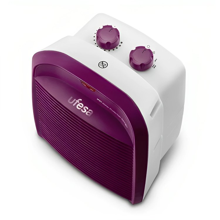 EAN 8422160055058 - Ufesa 83105505 calefactor eléctrico Interior Púrpura 2000 W Ventilador eléctrico imagen 2