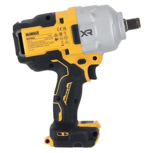 EAN 5035048833650 - DeWALT DCF964NT-XJ atornilladora de impacto con batería 3/4" 1200 RPM 1925 Nm Negro, Amarillo 1100 W imagen 4
