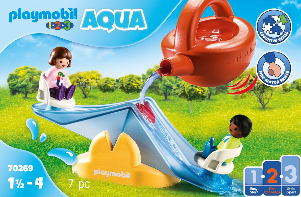 Playmobil 1 2 3 Balancín De Agua Aqua Con Regadera 70269