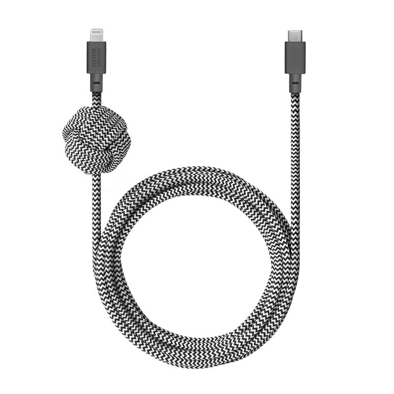 EAN 4895200431497 - Native Union NCABLE-KV-CL-ZEB cable de conector Lightning 3 m Negro, Blanco imagen 1