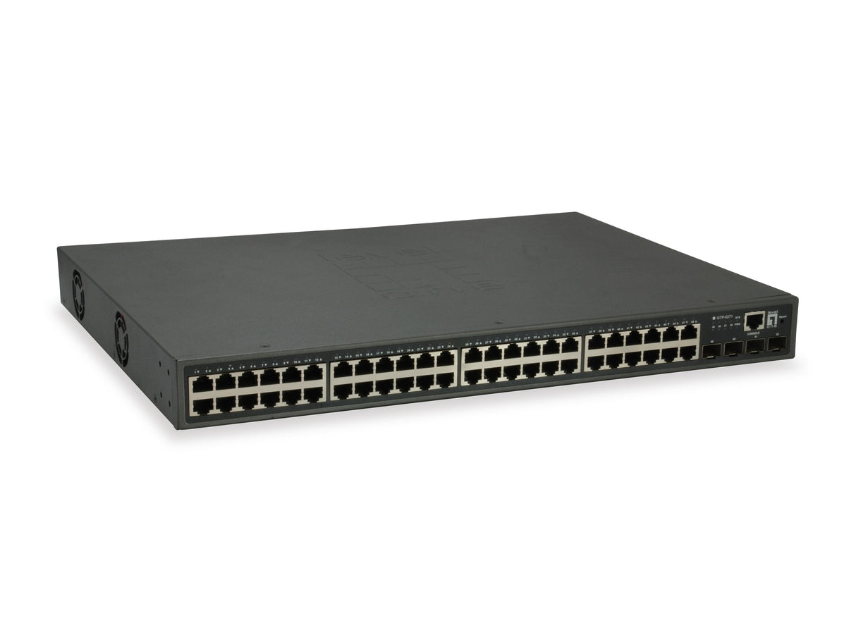 Levelone Switch 52x Ge Gtp-5271 4xgsfp 19" 400w 48xpoe