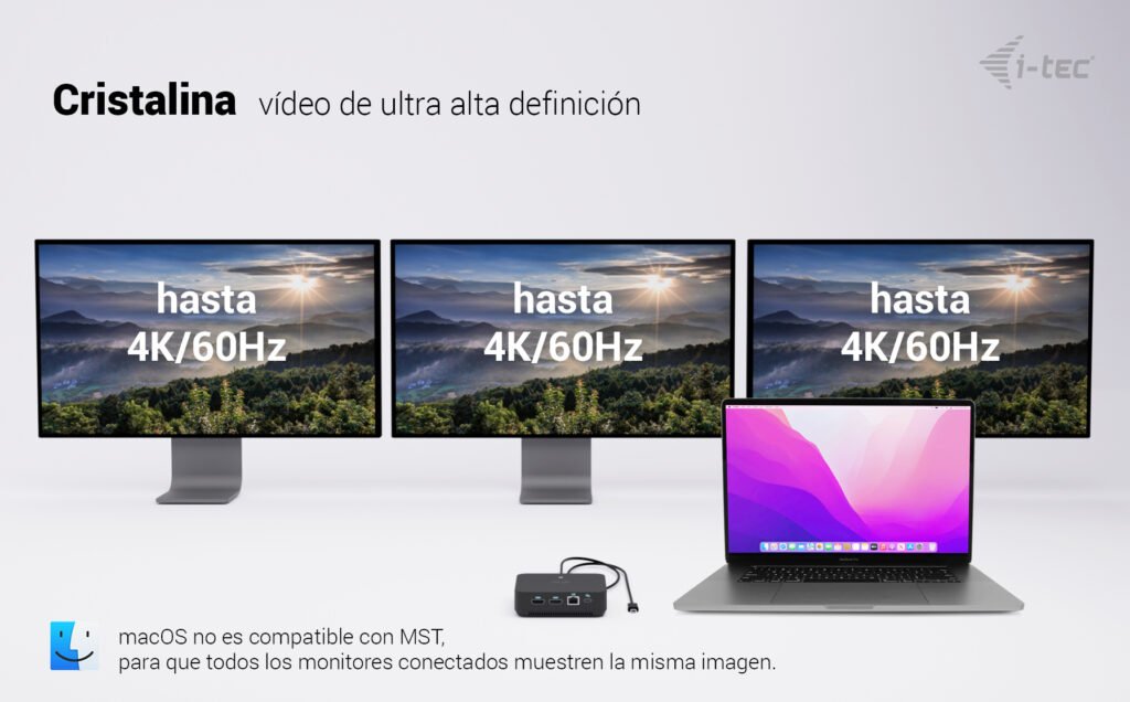 EAN 8595611707476 - i-tec USB-C DP Dual HDMI Docking Station with Power Delivery 100 W + Universal Charger 100W imagen 8