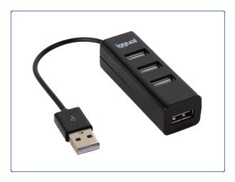 Iggual Hub Usb 2.0 X 4 Puertos Hub-A-4p