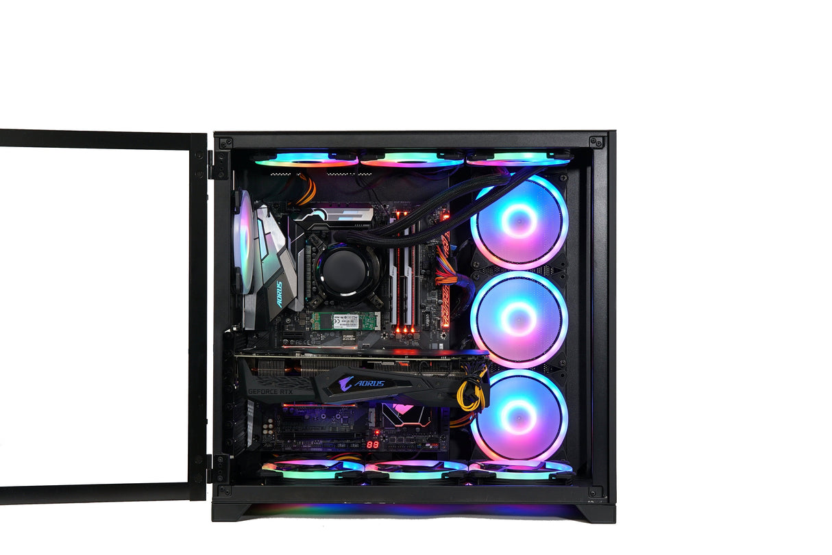 Talius Caja Atx Gaming Zeus Black Rgb Cristal Templado Usb 3.0
