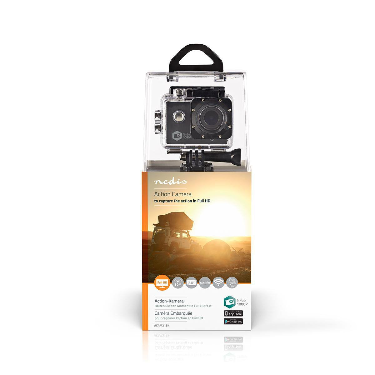 EAN 5412810317172 - Nedis ACAM21BK cámara para deporte de acción 12 MP Full HD Wifi 60 g imagen 13
