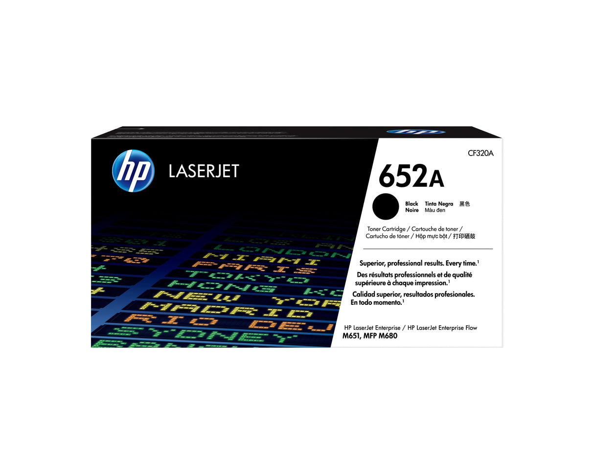 EAN 0886112501112 - HP 652A Black Original LaserJet Toner Cartridge cartucho de tóner 1 pieza(s) imagen 1