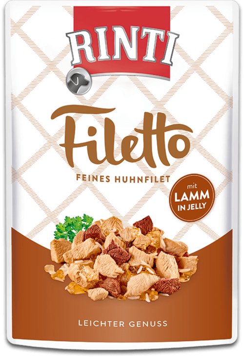 EAN 4000158954060 - RINTI Filetto Pollo, Cordero Adulto 100 g imagen 1