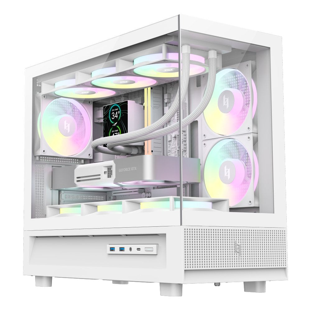 Caja Pc Gamemax Nex C31 Wh Matx Btf