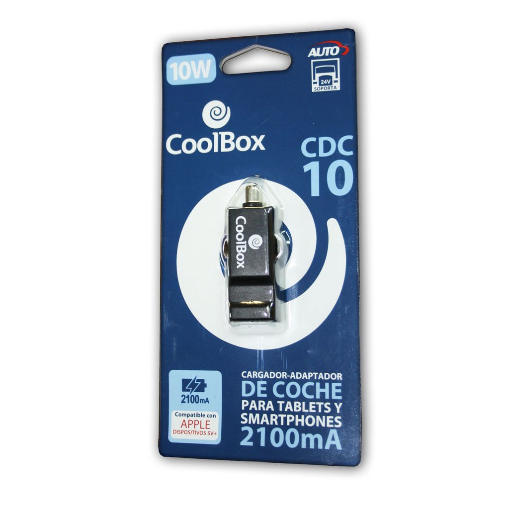 Coolbox Cargador Coche Cdc-10 1xusb