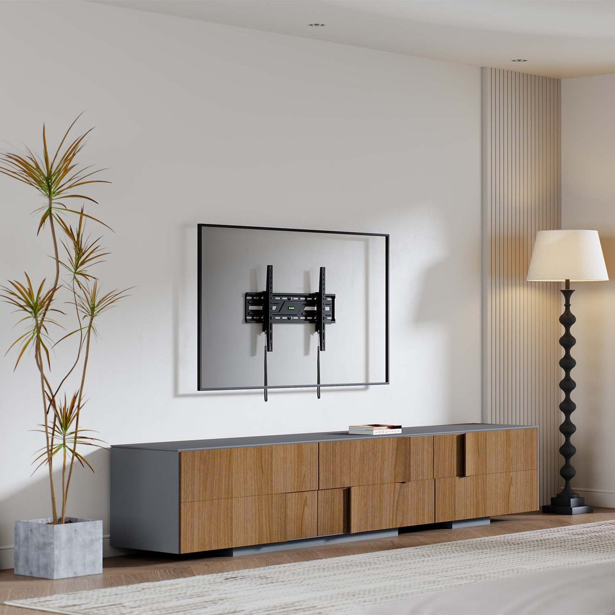 Aisens Soporte Eco Inclinable Para Monitor/Tv 75kg De 37-86, Negro