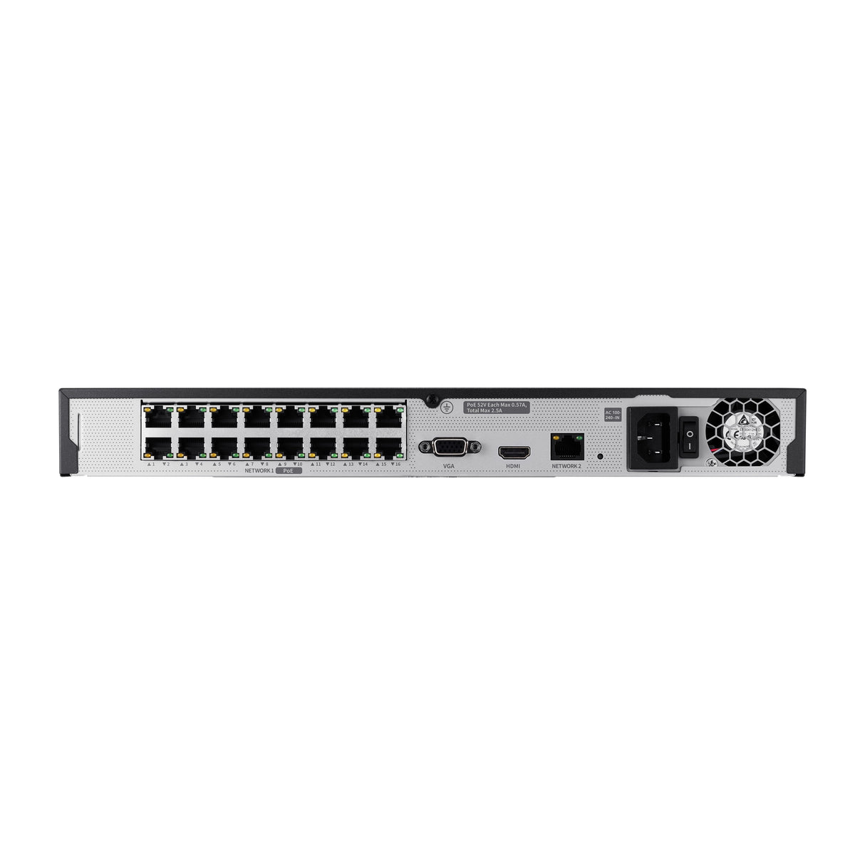 16 Channel Poe Nvr - Warranty: 60m