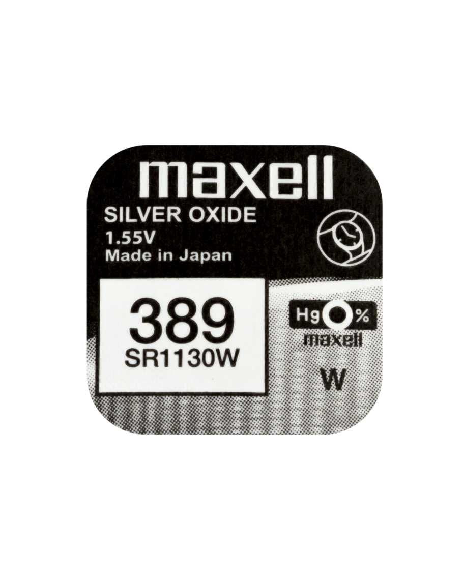 Maxell Micro Pilas Planas Óxido De Plata 1,55v - Sr1130w 389 Caja De 10 Unidades