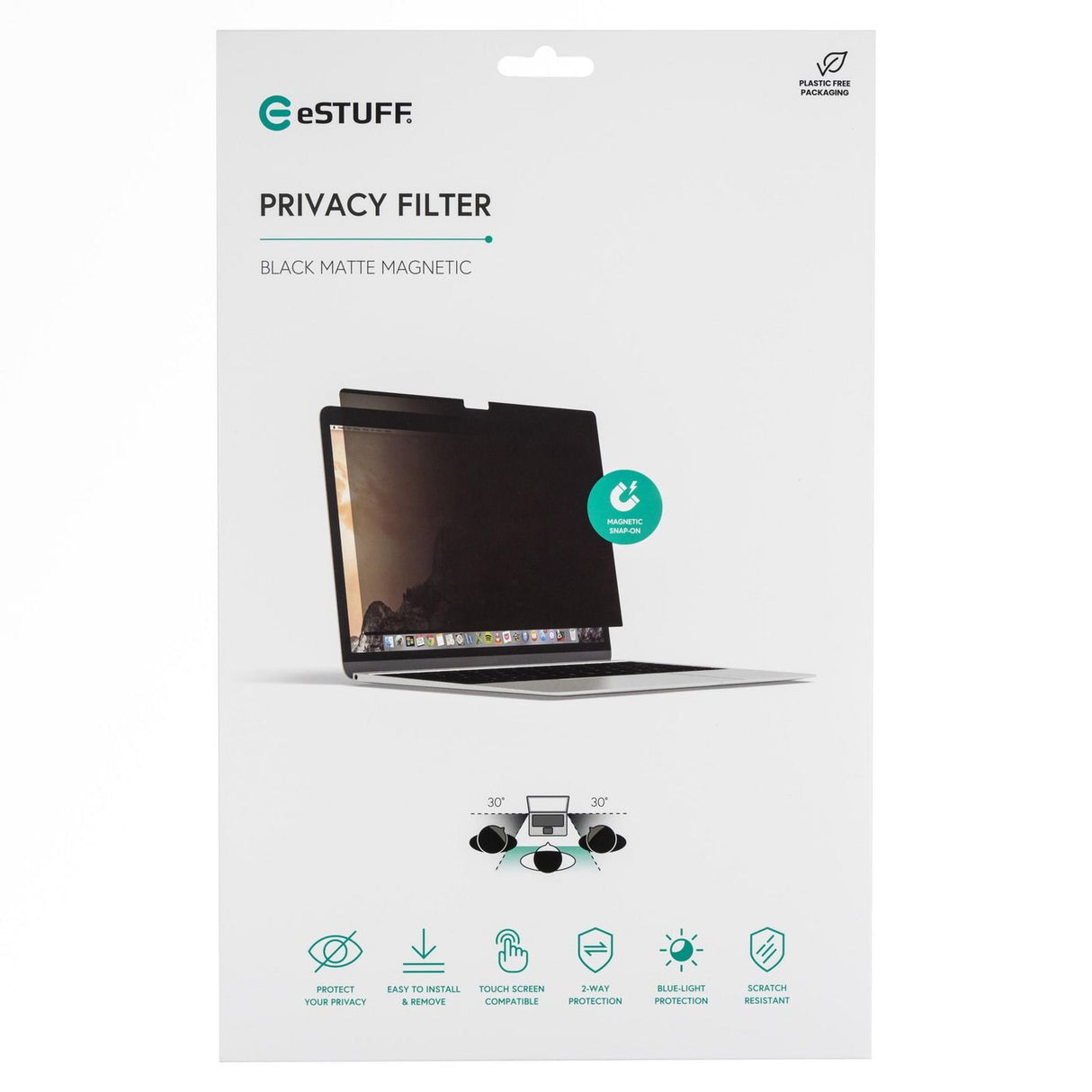 EAN 5715063113677 - eSTUFF GLBMMB15-23 filtro para monitor 38,9 cm (15.3") Portátil Filtro de privacidad para pantallas sin m imagen 3