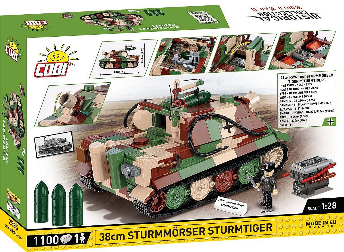 EAN 5902251025854 - COBI 38 cm Sturmmörser Sturmtiger imagen 13