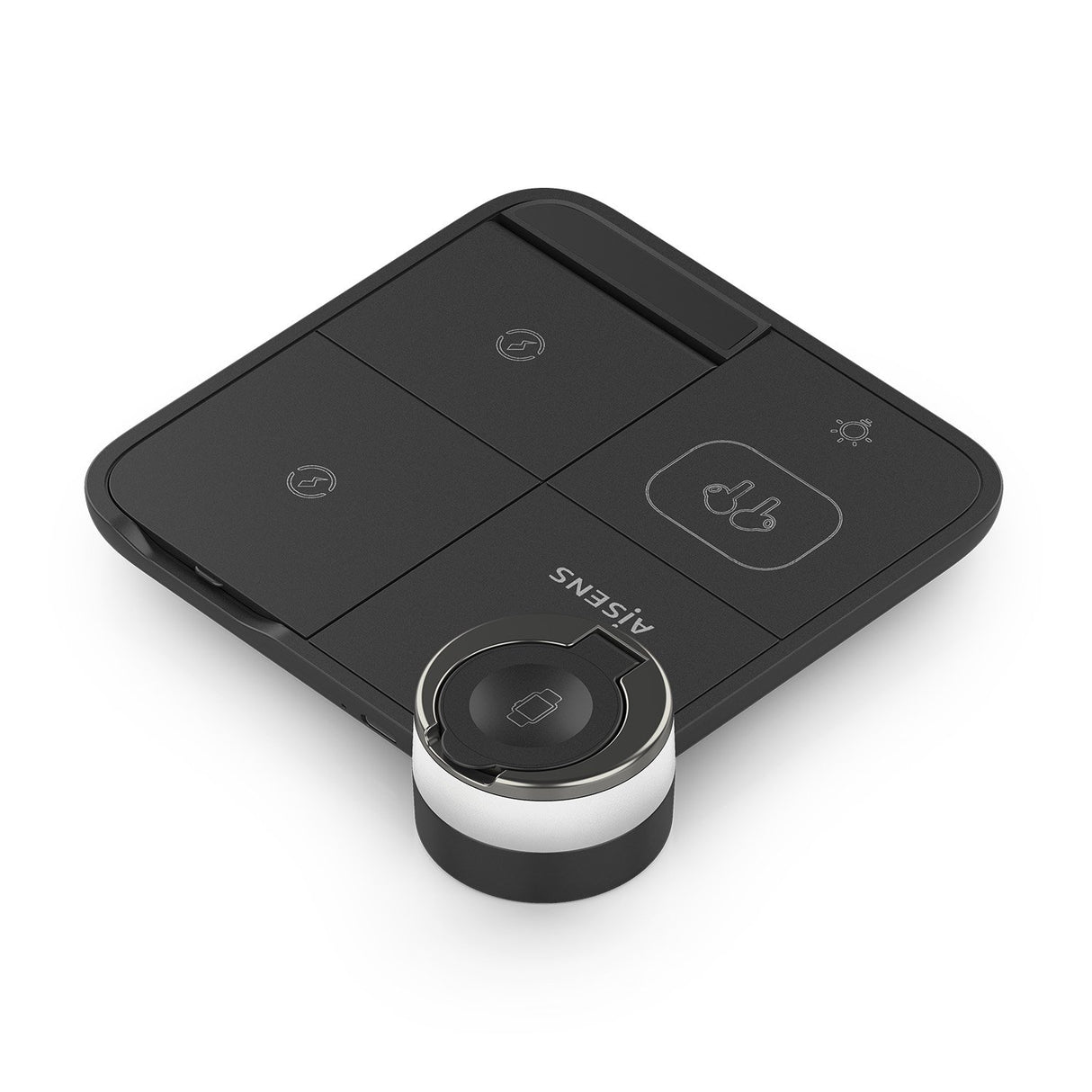 EAN 8435739903490 - AISENS ASCH-15W4WC062-BK cargador de dispositivo móvil Auriculares, Smartphone, Reloj inteligente Cargado imagen 3