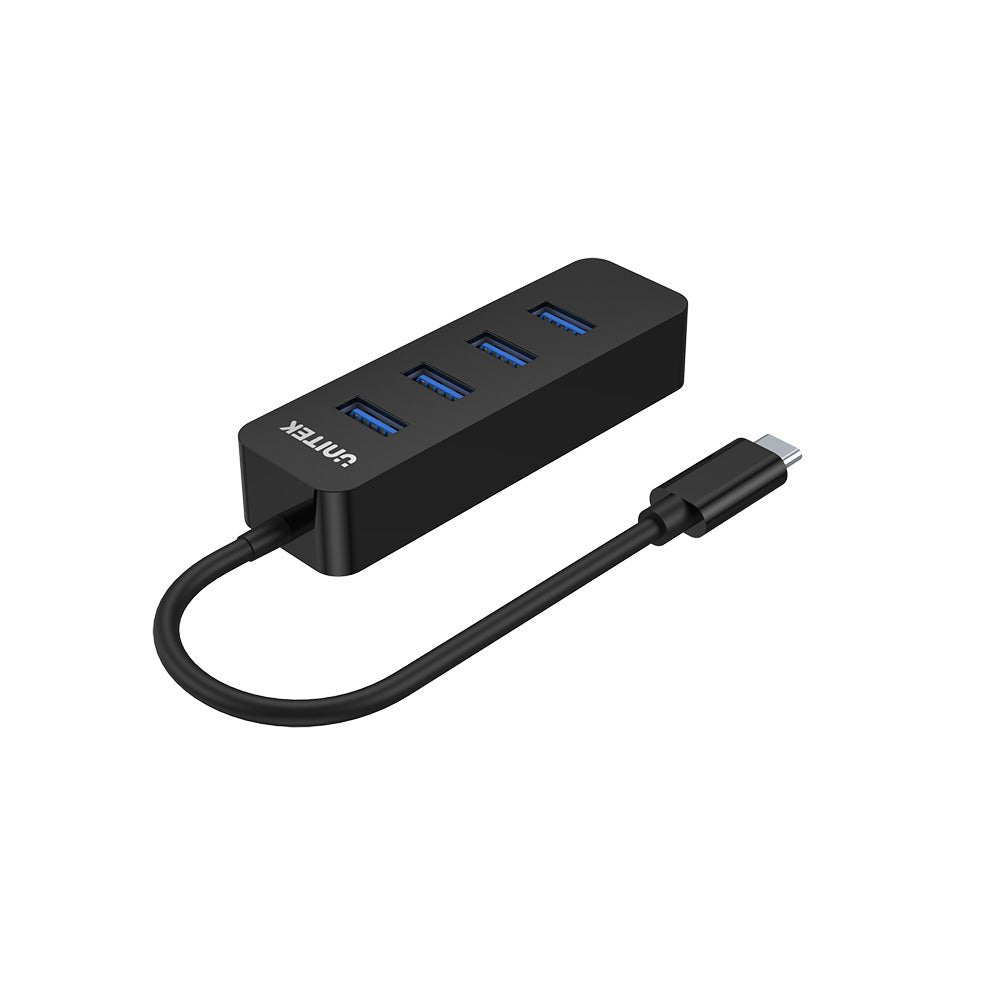 EAN 4894160047663 - UNITEK uHUB Q4 USB 3.2 Gen 1 (3.1 Gen 1) Type-C 5000 Mbit/s Negro imagen 2
