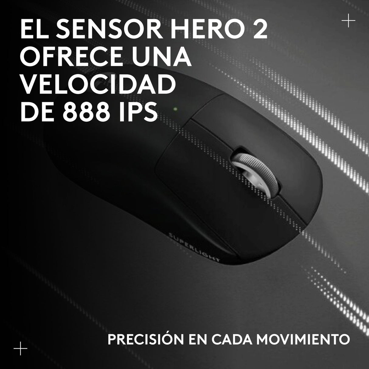 Logitech G Pro X Superlight 2c Ratón Gaming 5 Botones Inalámbrico Cableado 2.4 Ghz Usb Receptor Usb De Logitech Lightspeed Negro