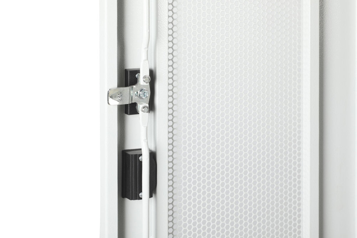 Armario De Red De 42ua Unique, 2053x800x800 Mm Puertas Perf. Dos Hojas, Sin Laterales, Gris