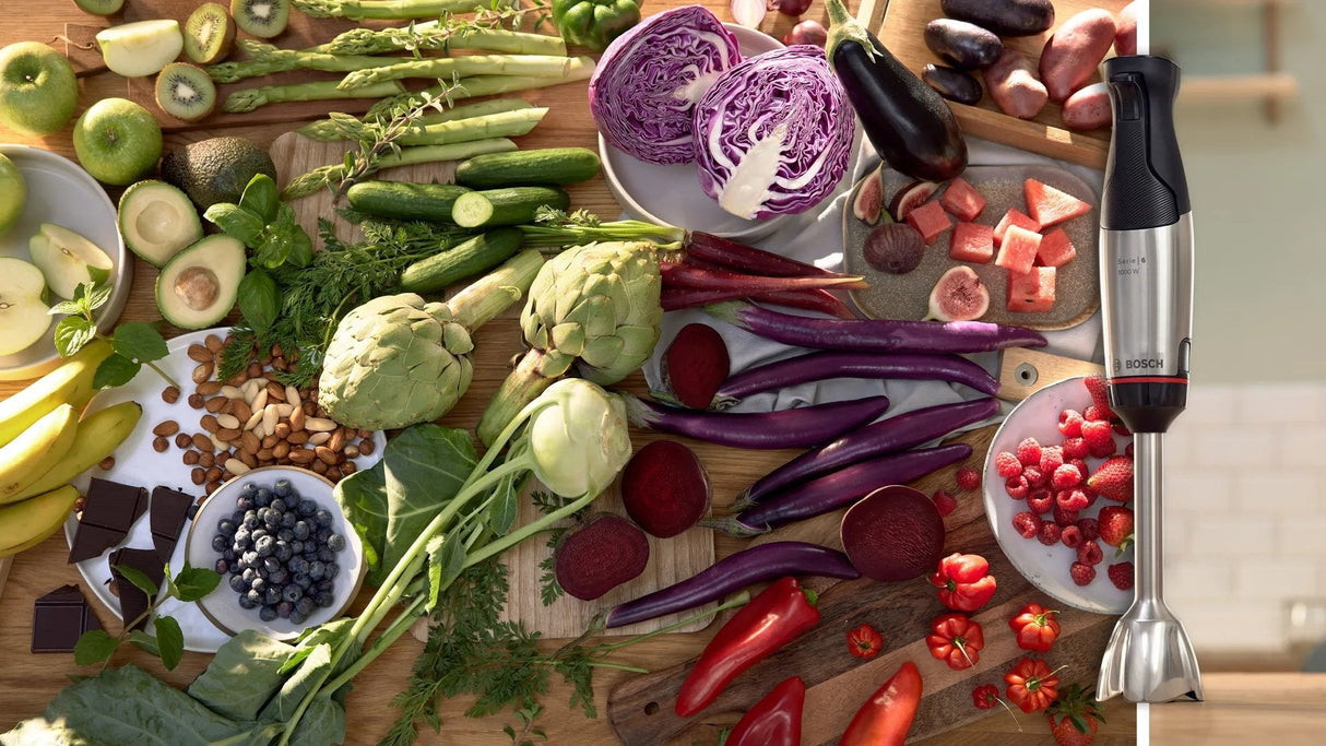 Bosch Serie 6 Msm6m610 Licuadora Batidora De Inmersión 1000 W Negro, Acero Inoxidable