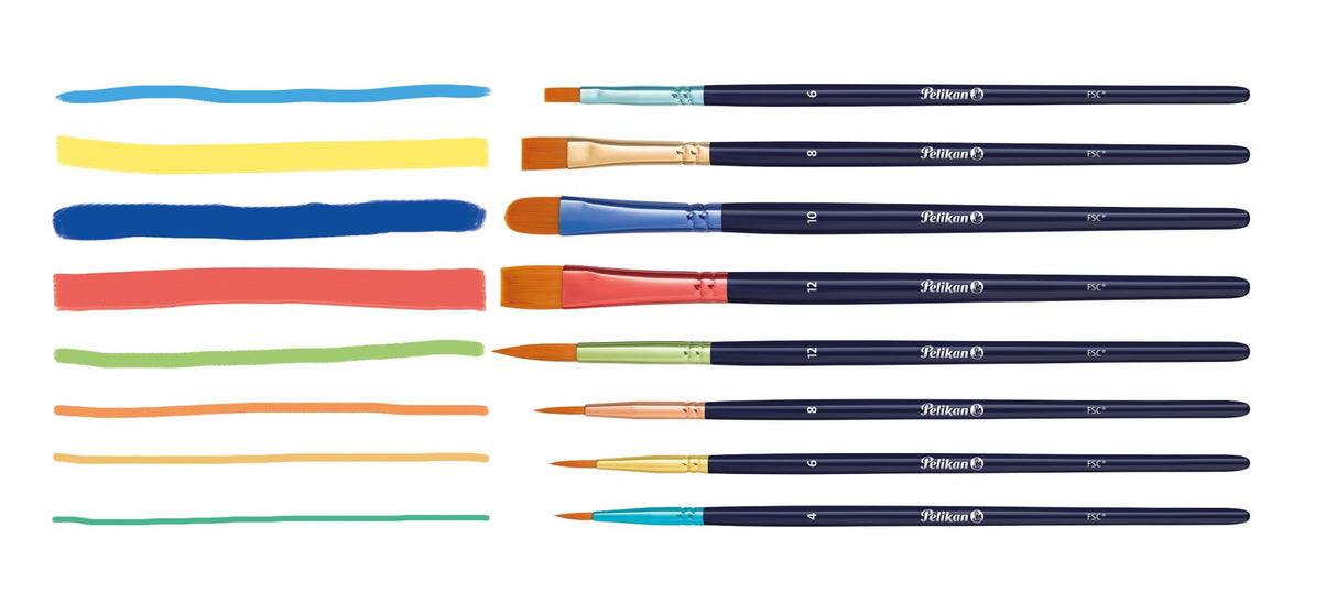 EAN 4012700701183 - Pelikan 701181 pincel para bellas artes 8 pieza(s) imagen 2