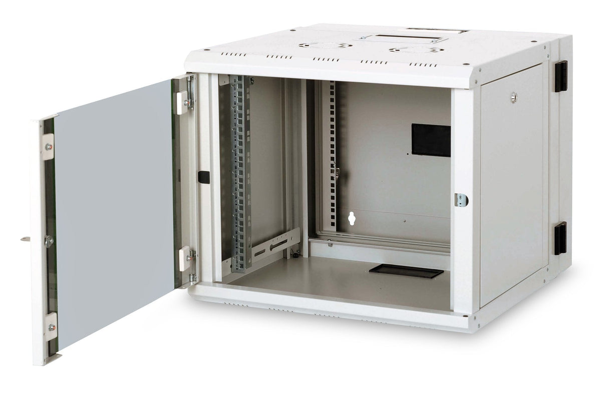 Armario De Pared Digitus Rm 493x600x610mm 9 U, Con Marco Giratorio, Puerta De Cristal