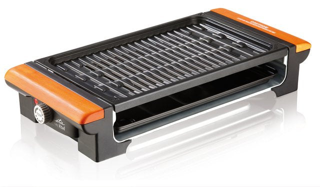 Eta Eta116290000 Gril Vital Parrilla Eléctrica, 1300 W, Superficie De Barbacoa 235 X 365 Mm, 2 Placas Desmontables, Adecuada Para Asar Varios Tipos De Cocina