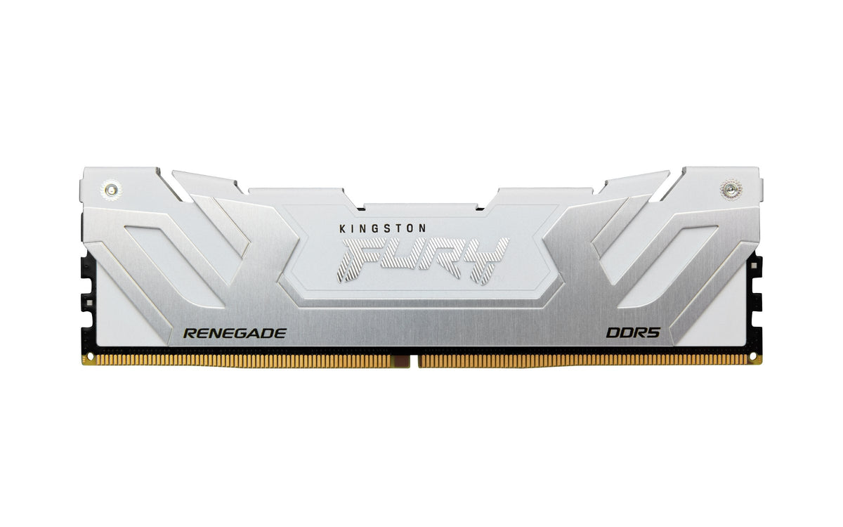 Memoria Kingston Fury 24 Gb 24x1 Gb Ddr5-8800, Plateado/Blanco, Kf588cu42rw-24, Renegade, Intel Xmp Kf588cu42rw-24