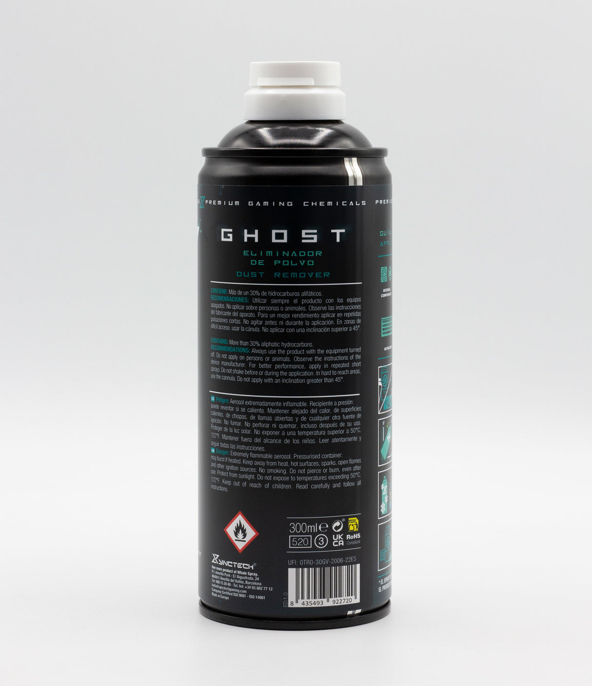 Synctech Ghost Spray De Gas Licuado Eliminador De Polvo Y Residuos Solidos