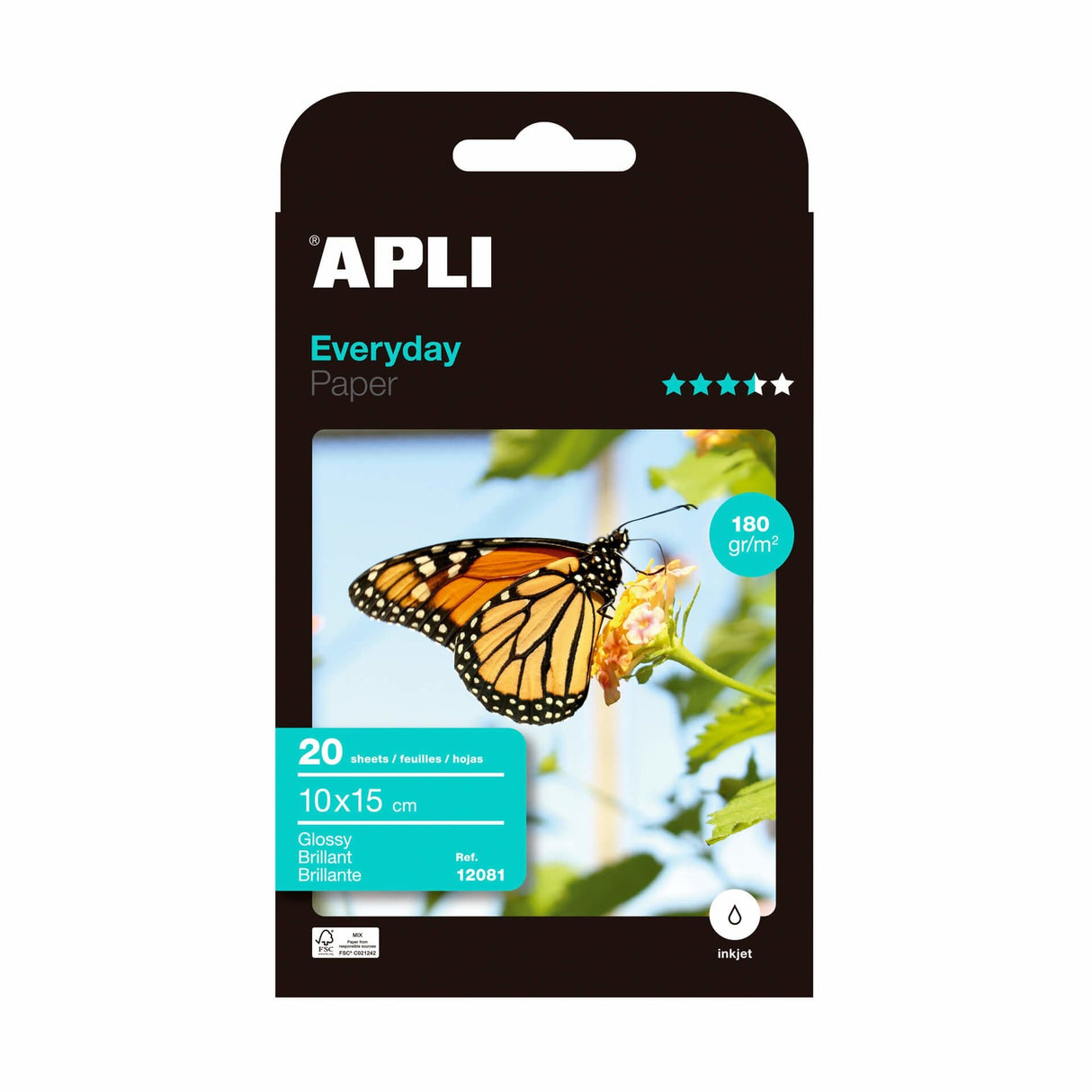 Apli Papel Fotografico Everyday 10 X 15 Cm 180g 20 Hojas