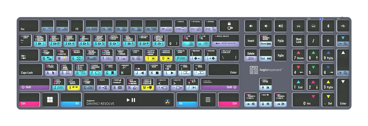 EAN 5707795023355 - Logickeyboard LKB-RESB-TPC teclado Hogar / Oficina USB + Bluetooth QWERTZ Alemán Negro imagen 1