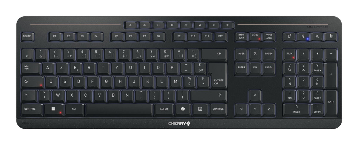 Cherry Stream Ultimate - Keyboard - Corded - Azerty - Black