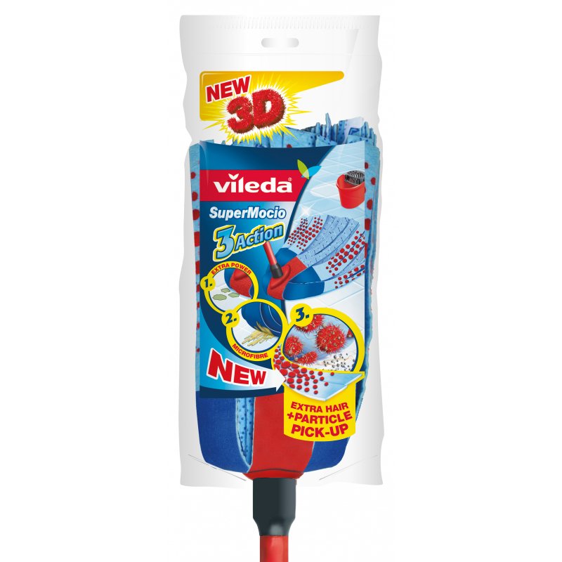 EAN 4023103072206 - Vileda 4073 mopa, fregona y cubo Tanque individual Rojo imagen 1